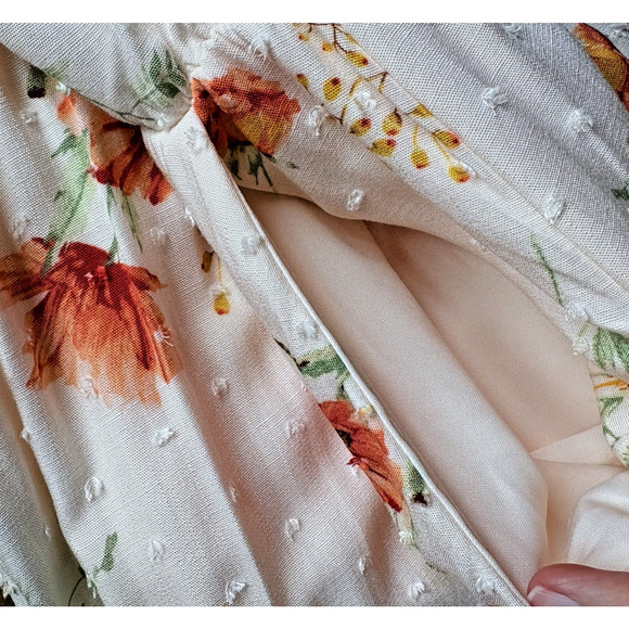 TORRID Floral Lace Swiss Dot Mini Dress Lined Plus Size 2X | 18-20 | Torrid 2 - Picture 5 of 16